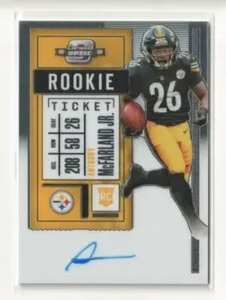 2020 Panini Contenders Optic #137 - Anthony McFarland Jr. - Pittsburgh Steelers