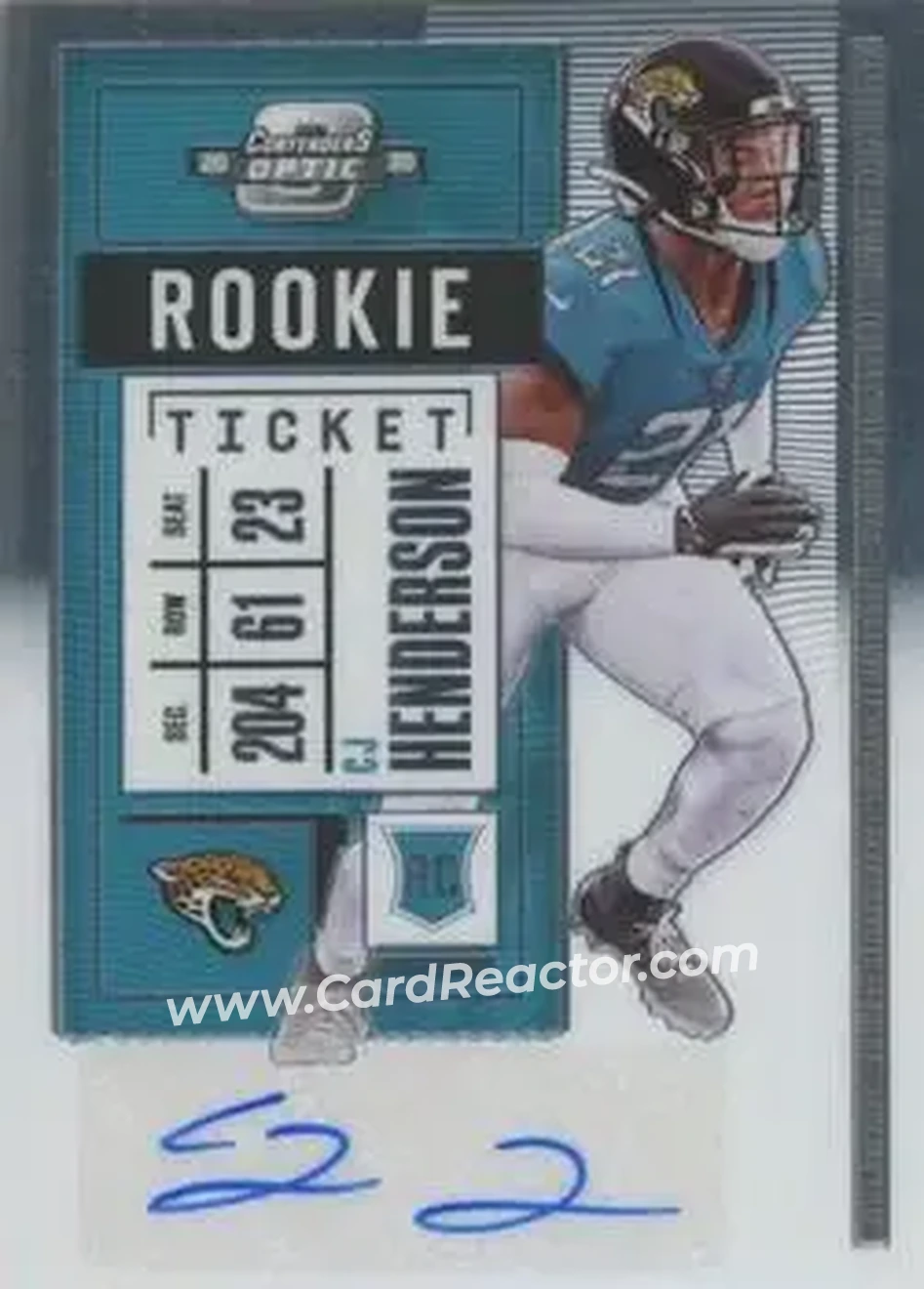 2020 Panini Contenders Optic #144 - CJ Henderson - Jacksonville Jaguars