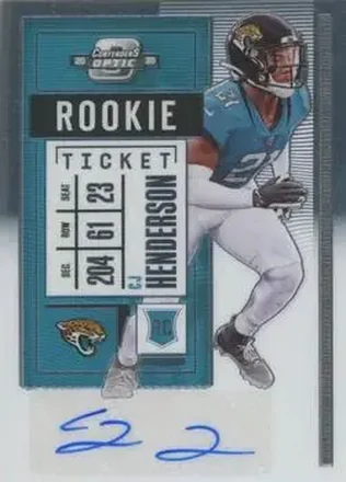 2020 Panini Contenders Optic #144 - CJ Henderson - Jacksonville Jaguars
