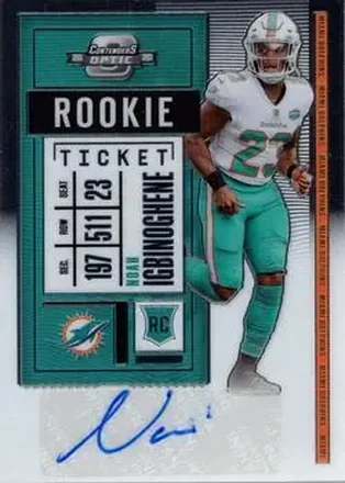 2020 Panini Contenders Optic #145 - Noah Igbinoghene - Miami Dolphins