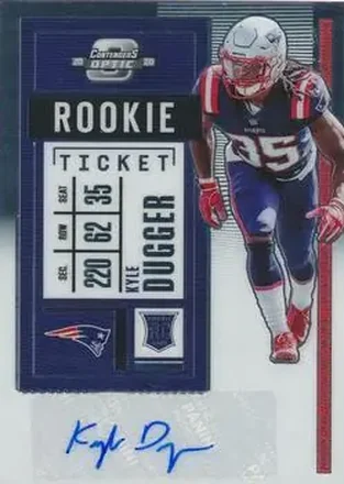 2020 Panini Contenders Optic #164 - Kyle Dugger - New England Patriots