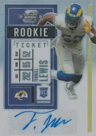 2020 Panini Contenders Optic #166 - Terrell Lewis - Los Angeles Rams