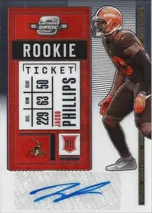 2020 Panini Contenders Optic #177 - Jacob Phillips - Cleveland Browns