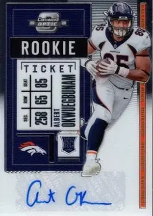 2020 Panini Contenders Optic #180 - Albert Okwuegbunam - Denver Broncos