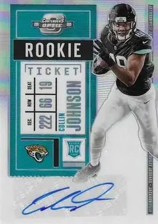 2020 Panini Contenders Optic #186 - Collin Johnson - Jacksonville Jaguars