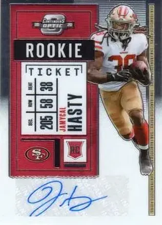 2020 Panini Contenders Optic #202 - Jamycal Hasty - San Francisco 49ers