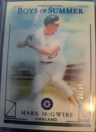 2024 Panini Boys of Summer - Blue #68 - Mark McGwire - Oakland Athletics