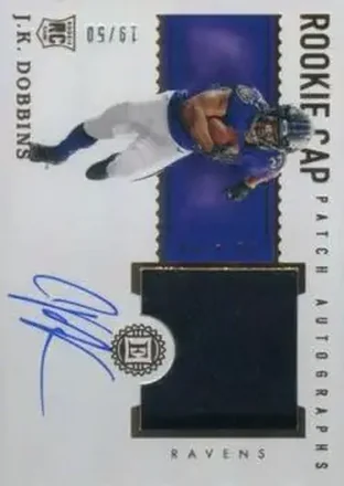 2020 Panini Encased #115 - J.K. Dobbins - Baltimore Ravens