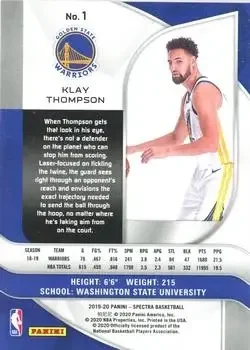 Back of Klay Thompson