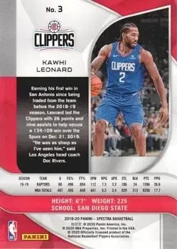 Back of Kawhi Leonard