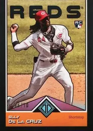 2024 Topps Transcendent Collection - Black Refractor #30 - Elly De La Cruz - Cincinnati Reds