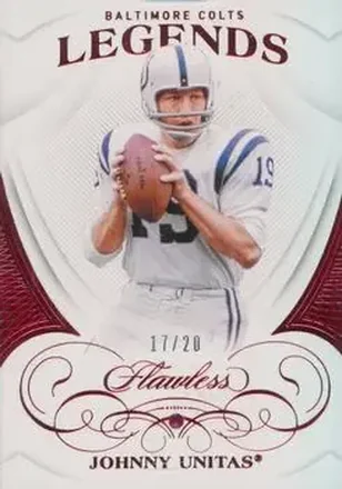 2019 Panini Flawless #90 - John Unitas - Baltimore Colts