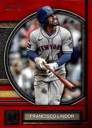 2025 Topps Museum Collection - Ruby #93 - Francisco Lindor - New York Mets