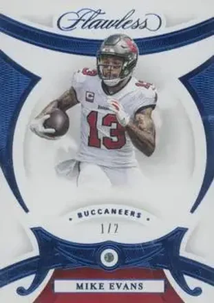 2020 Panini Flawless - Aquamarine #45 - Mike Evans - Tampa Bay Buccaneers
