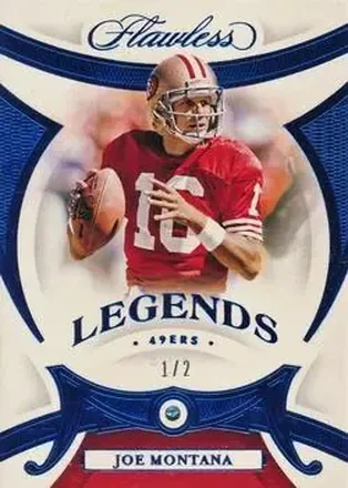 2020 Panini Flawless - Aquamarine #74 - Joe Montana - San Francisco 49ers