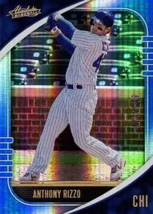 2021 Panini Absolute - Spectrum Blue #21 - Anthony Rizzo - Chicago Cubs