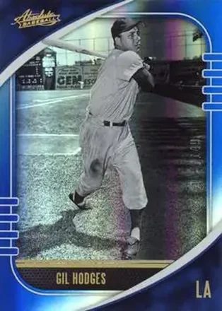 2021 Panini Absolute - Spectrum Blue #61 - Gil Hodges - Los Angeles Dodgers