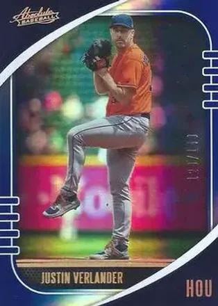 2021 Panini Absolute - Spectrum Blue #67 - Justin Verlander - Houston Astros