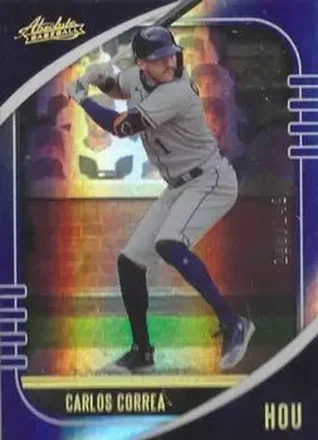 2021 Panini Absolute - Spectrum Blue #68 - Carlos Correa - Houston Astros
