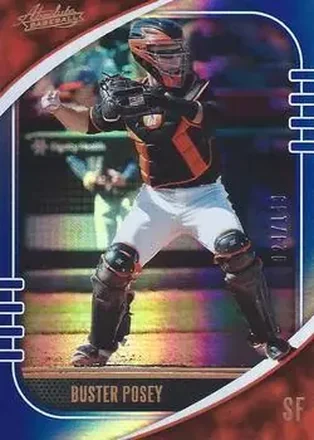 2021 Panini Absolute - Spectrum Blue #71 - Buster Posey - San Francisco Giants