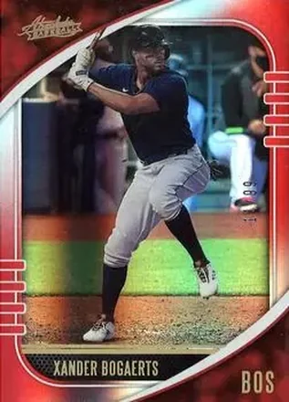 2021 Panini Absolute - Spectrum Red #20 - Xander Bogaerts - Boston Red Sox