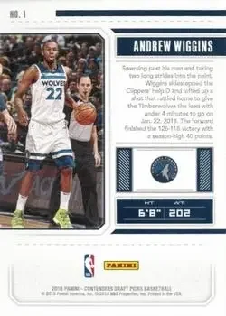 Back of Andrew Wiggins