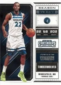 2018 Panini Contenders Draft Picks #1 Andrew Wiggins