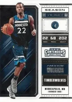 2018 Panini Contenders Draft Picks #1b Andrew Wiggins