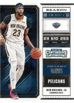 2018 Panini Contenders Draft Picks #2b - Anthony Davis - New Orleans Pelicans