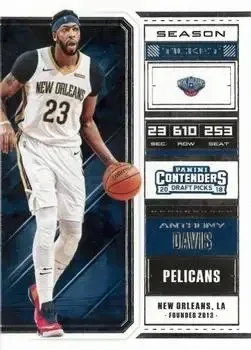 2018 Panini Contenders Draft Picks #2b Anthony Davis