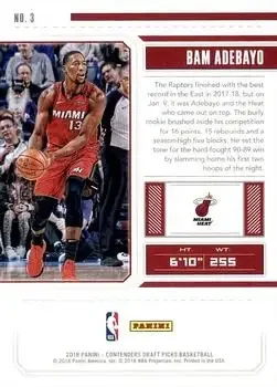 Back of Bam Adebayo