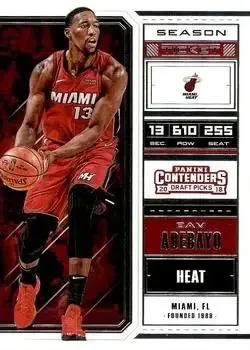 2018 Panini Contenders Draft Picks #3 Bam Adebayo