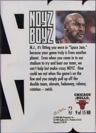 Achterkant van Michael Jordan