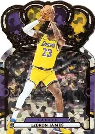 2023-24 Panini Crown Royale - Crystal #95 - LeBron James - Los Angeles Lakers