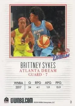 Back of Brittney Sykes