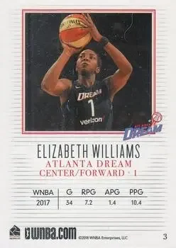 Back of Elizabeth Williams