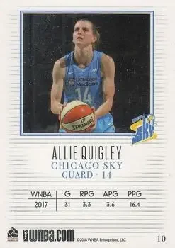 Back of Allie Quigley