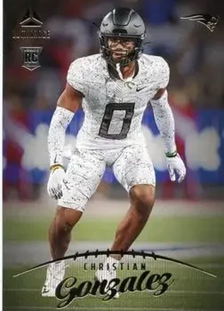 2023 Panini Luminance #157 - Christian Gonzalez - New England Patriots