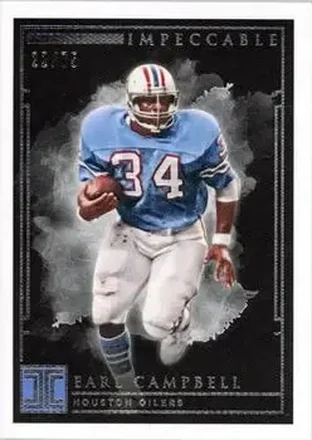 2019 Panini Impeccable #39 - Earl Campbell - Houston Oilers