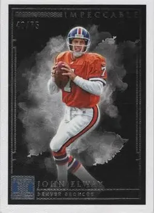 2019 Panini Impeccable #40 - John Elway - Denver Broncos