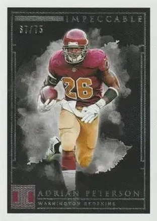 2019 Panini Impeccable #60 - Adrian Peterson - Washington Redskins