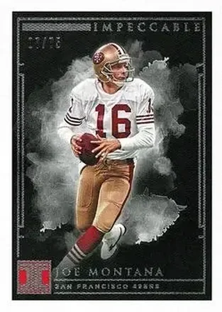 2019 Panini Impeccable #95 - Joe Montana - San Francisco 49ers
