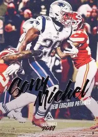 2019 Panini Luminance #6 - Sony Michel - New England Patriots