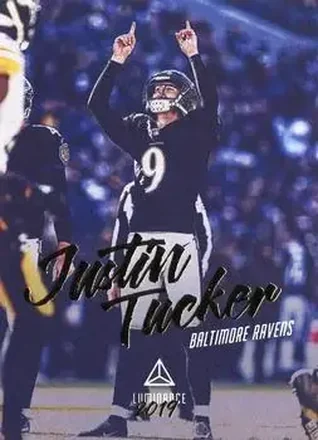2019 Panini Luminance #12 - Justin Tucker - Baltimore Ravens