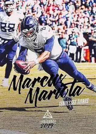 2019 Panini Luminance #24 - Marcus Mariota - Tennessee Titans