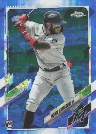 2021 Topps Chrome Sapphire Edition #126 - Monte Harrison - Miami Marlins