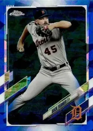 2021 Topps Chrome Sapphire Edition #158 - Buck Farmer - Detroit Tigers