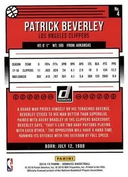 Back of Patrick Beverley