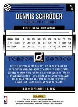 Back of Dennis Schroder