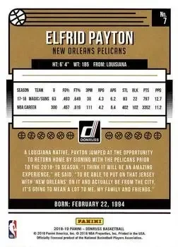 Back of Elfrid Payton